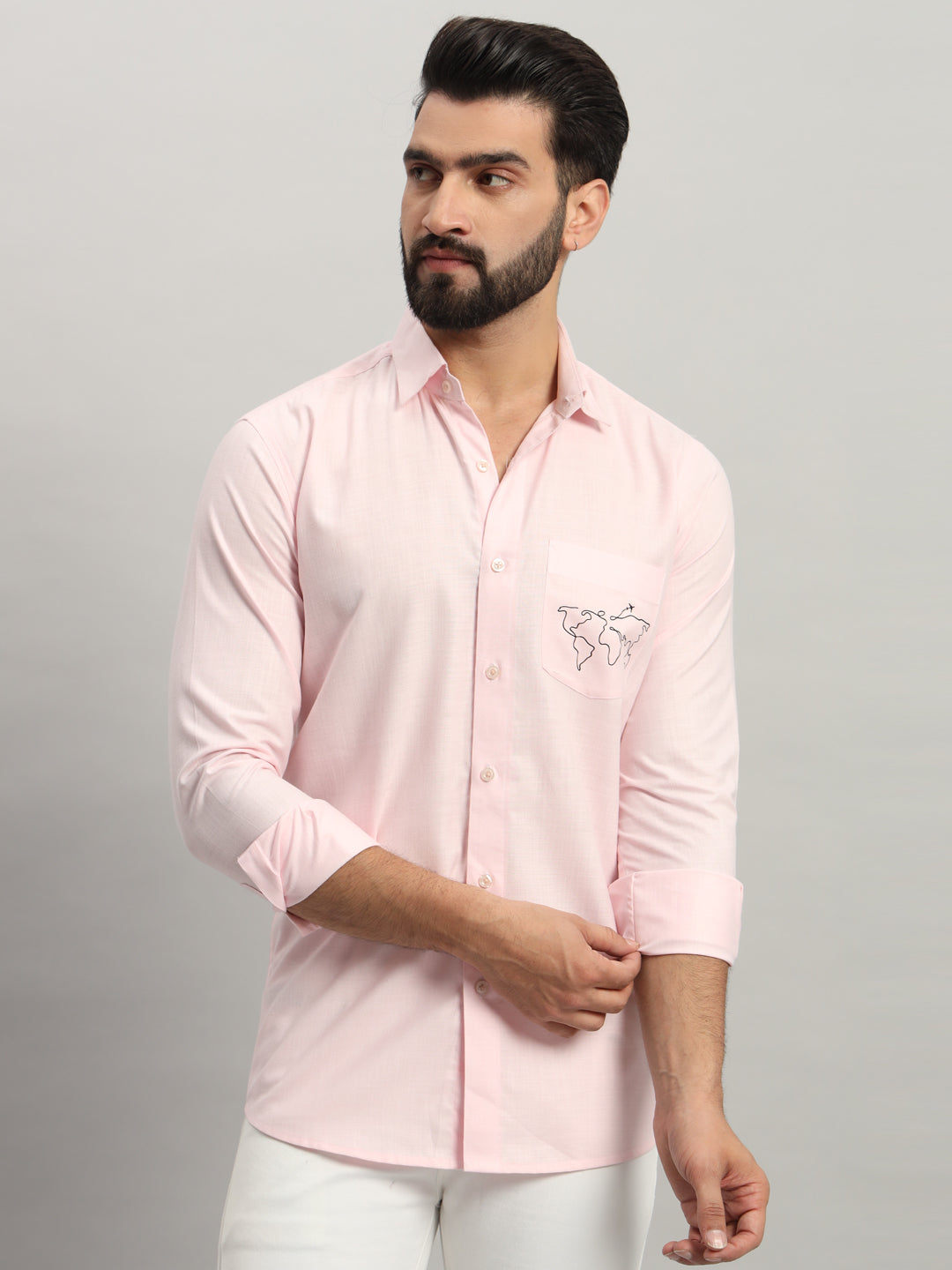 Pink Casual Shirt